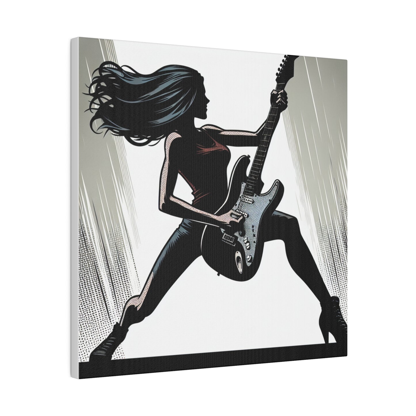 Rocker Girl Matte Canvas, Stretched, 0.75"