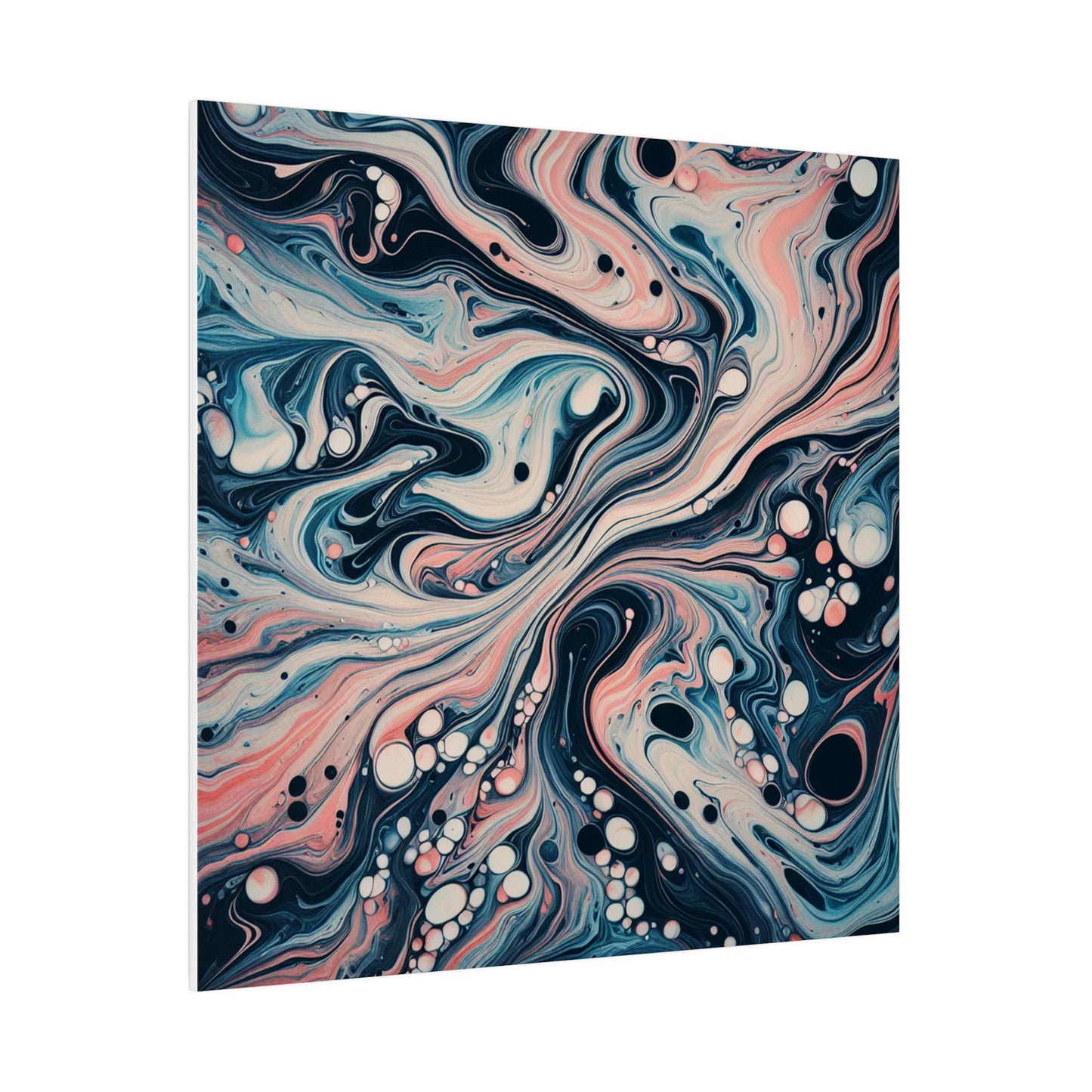 Water Marbling Matte Canvas, Stretched, 0.75"