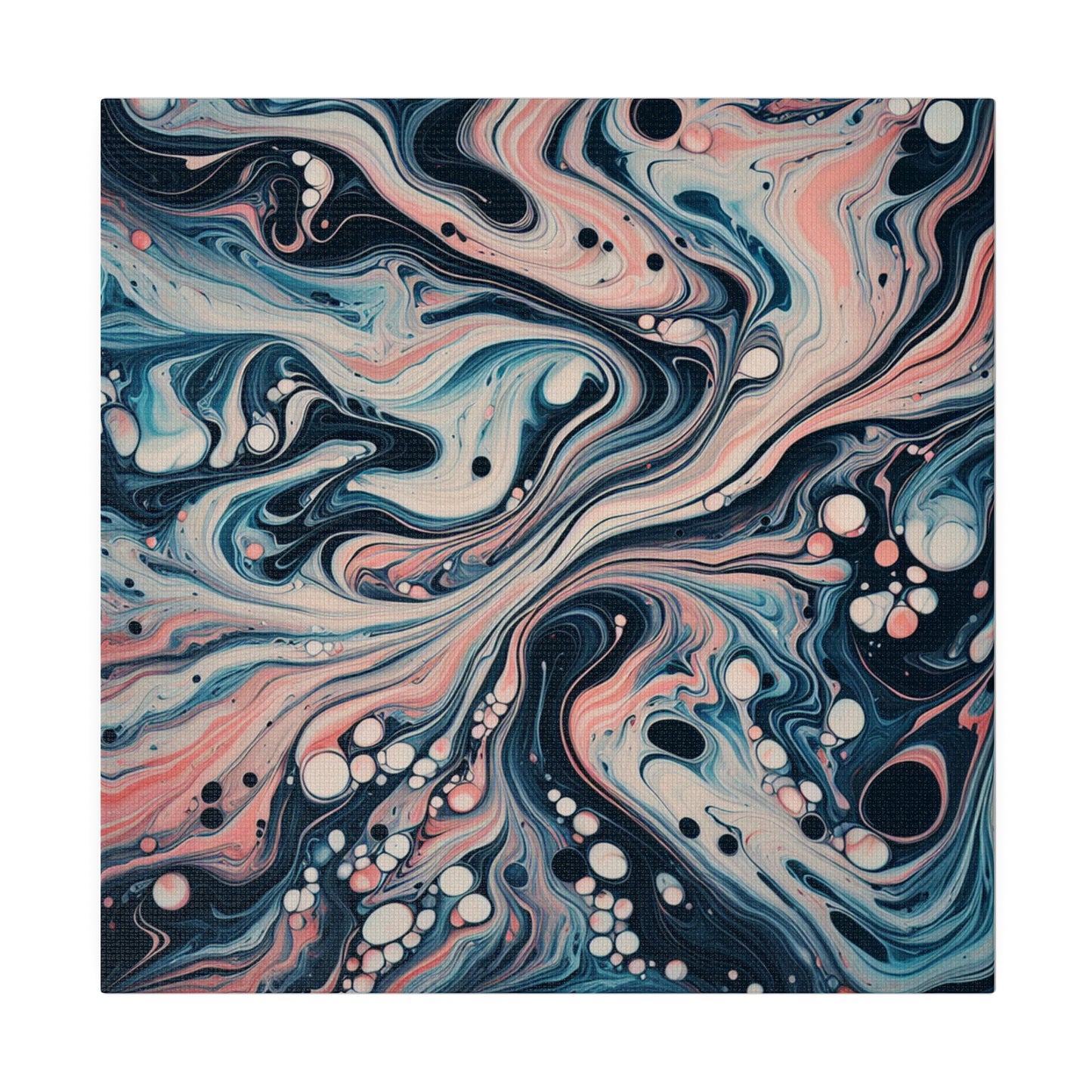 Water Marbling Matte Canvas, Stretched, 0.75"