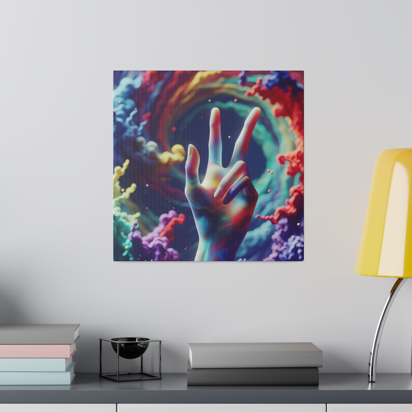Sending Peace and Matte Canvas, Stretched, 0.75"