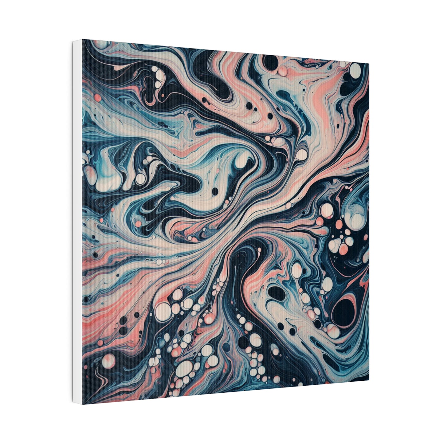 Water Marbling Matte Canvas, Stretched, 0.75"