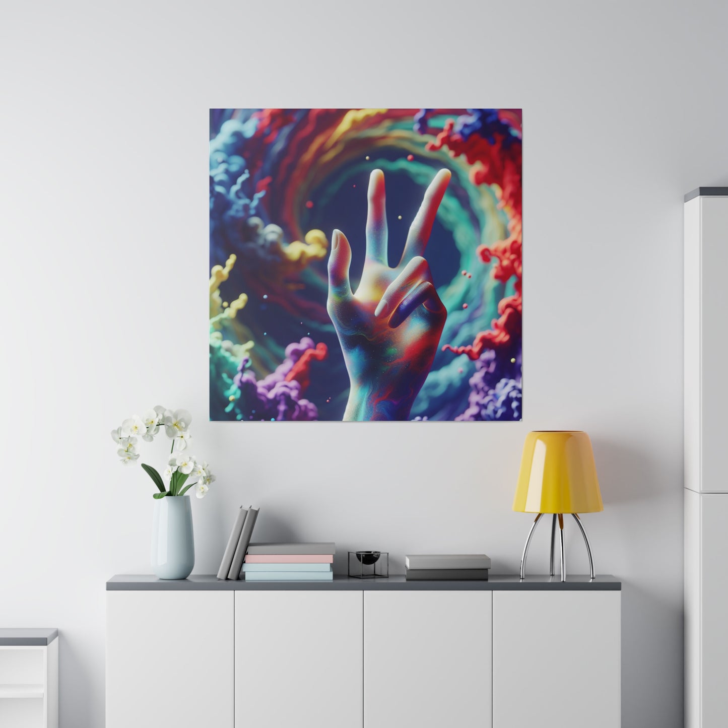 Sending Peace and Matte Canvas, Stretched, 0.75"