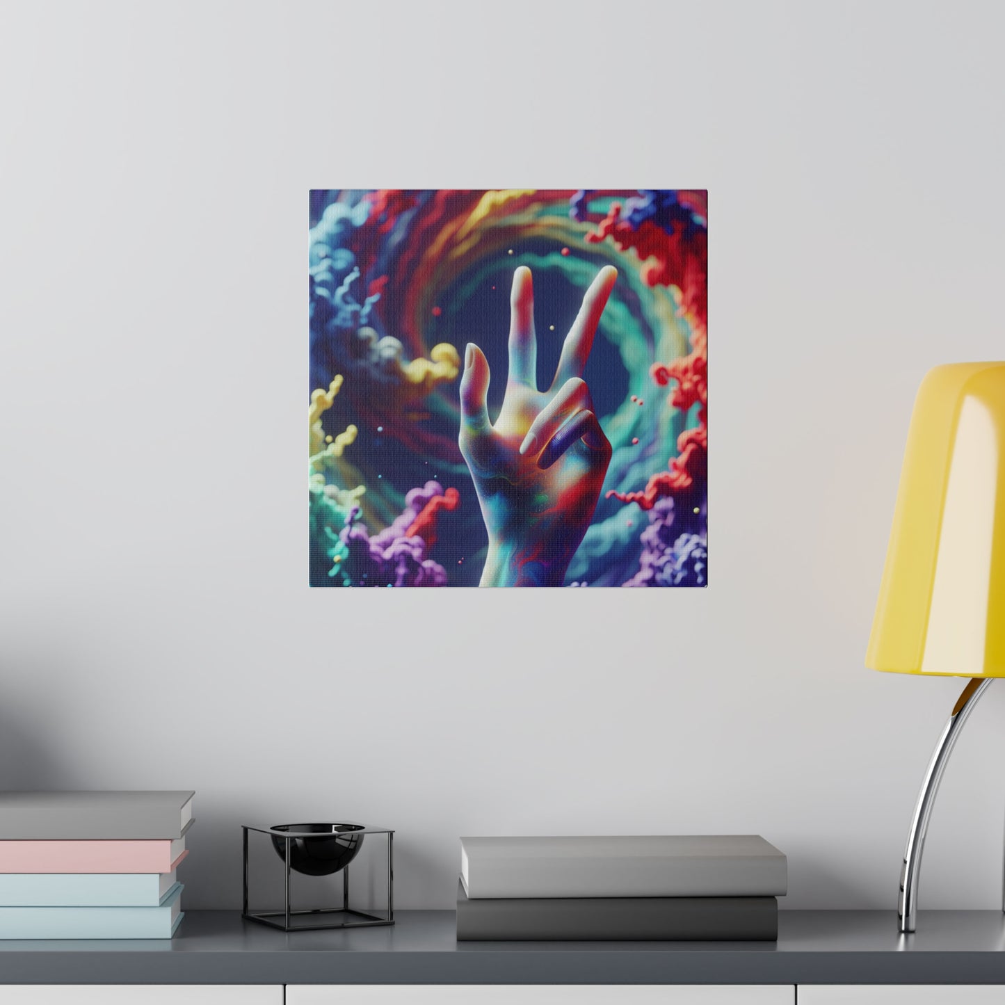 Sending Peace and Matte Canvas, Stretched, 0.75"