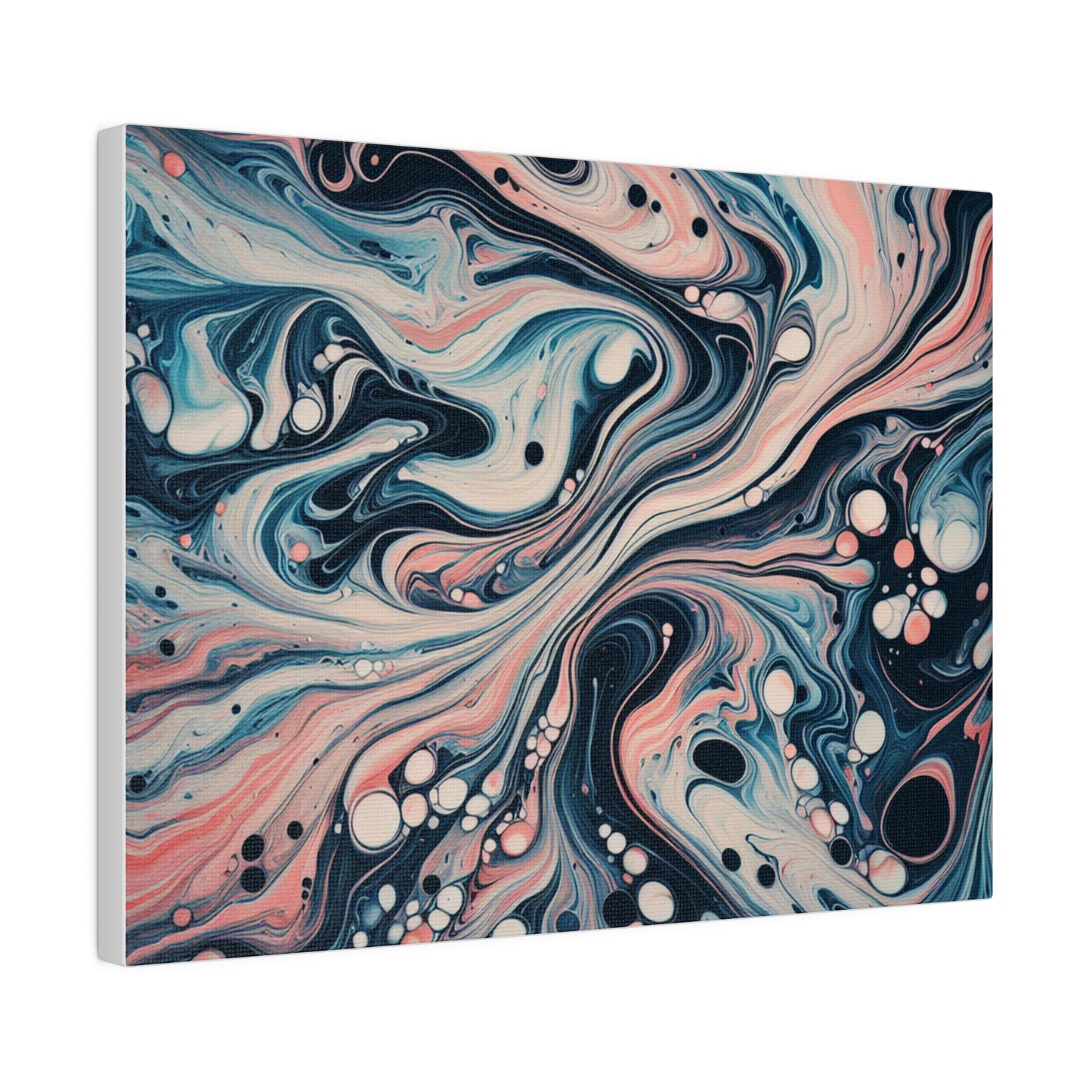 Water Marbling Matte Canvas, Stretched, 0.75"