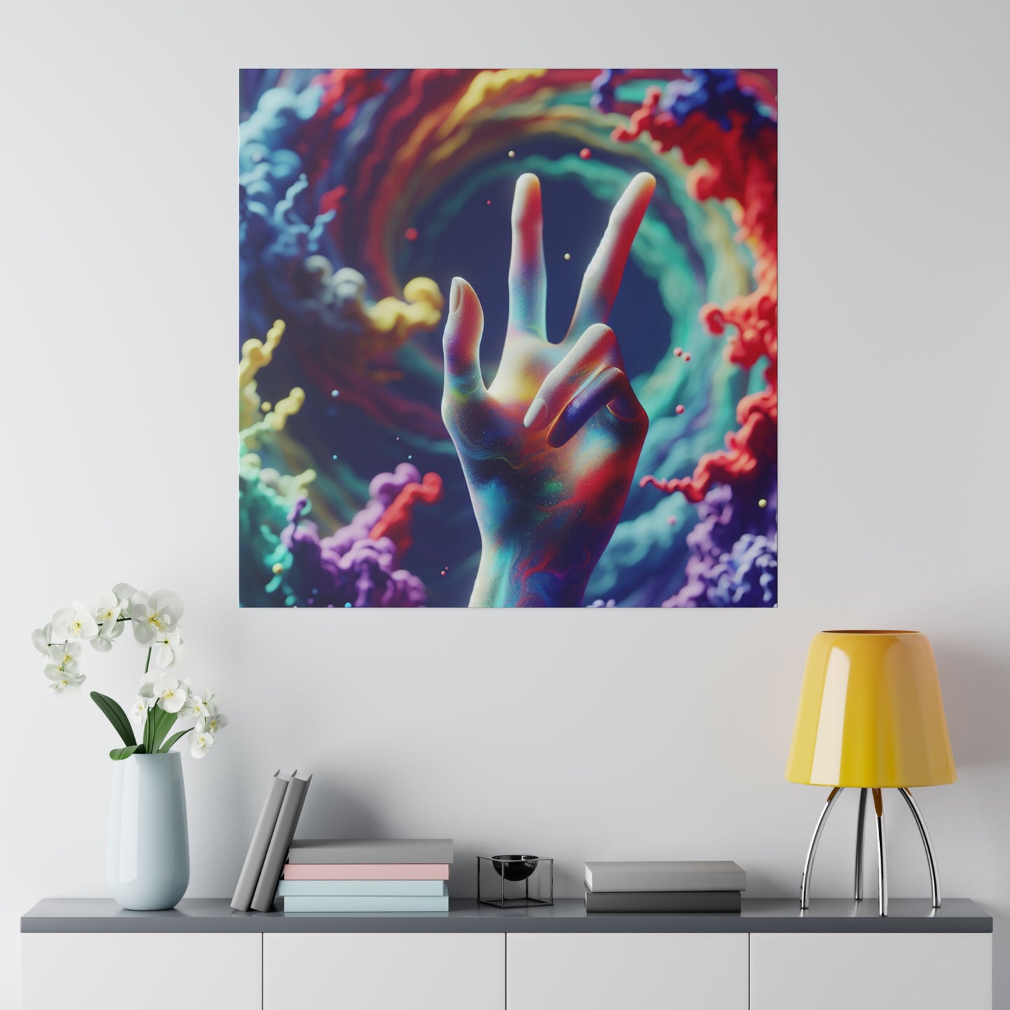 Sending Peace and Matte Canvas, Stretched, 0.75"