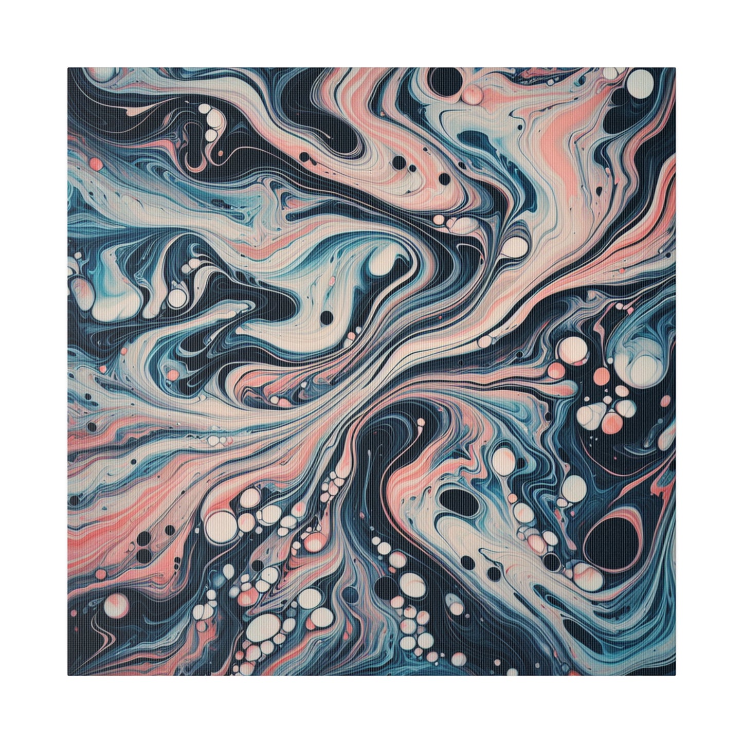 Water Marbling Matte Canvas, Stretched, 0.75"