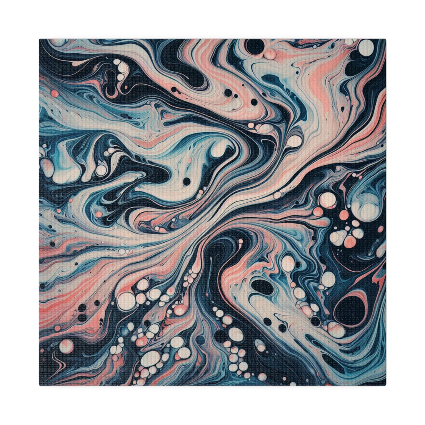Water Marbling Matte Canvas, Stretched, 0.75"