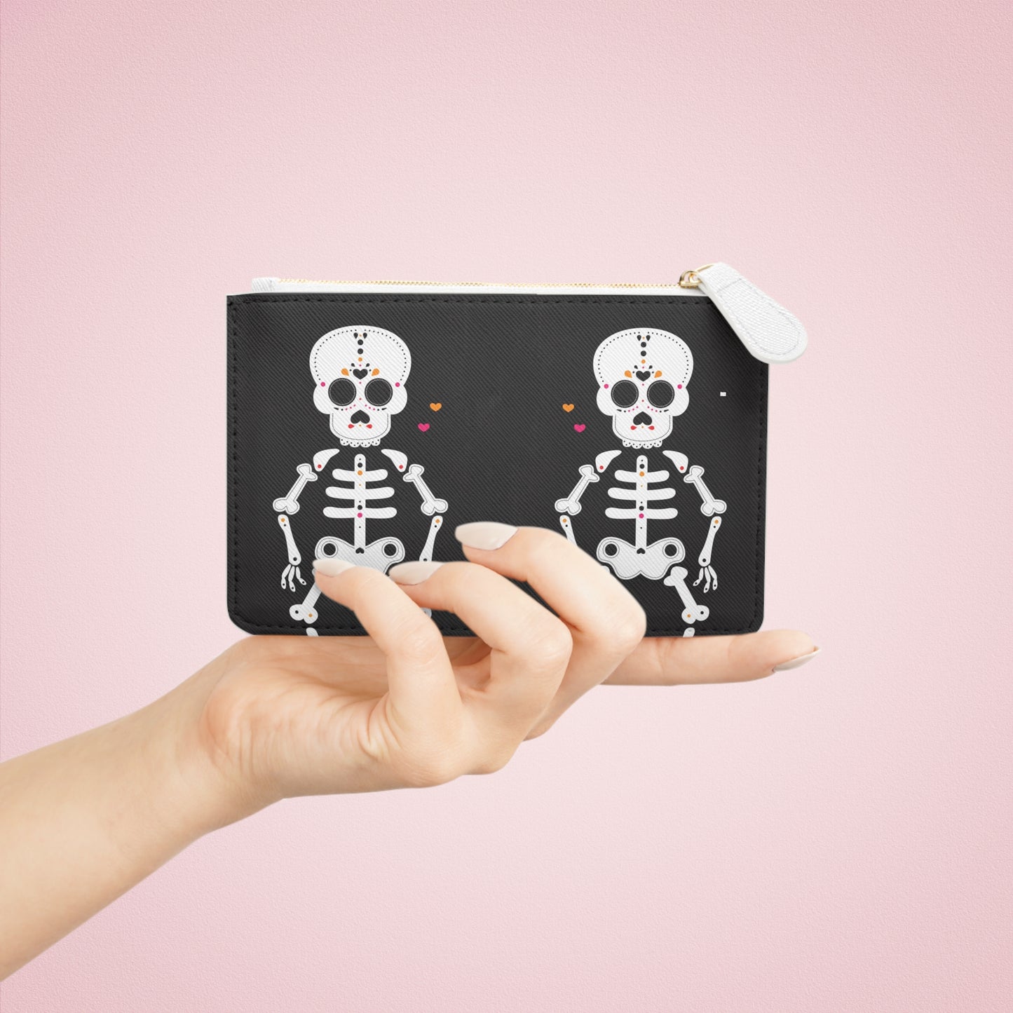 Skull and skeleton Mini Clutch Bag
