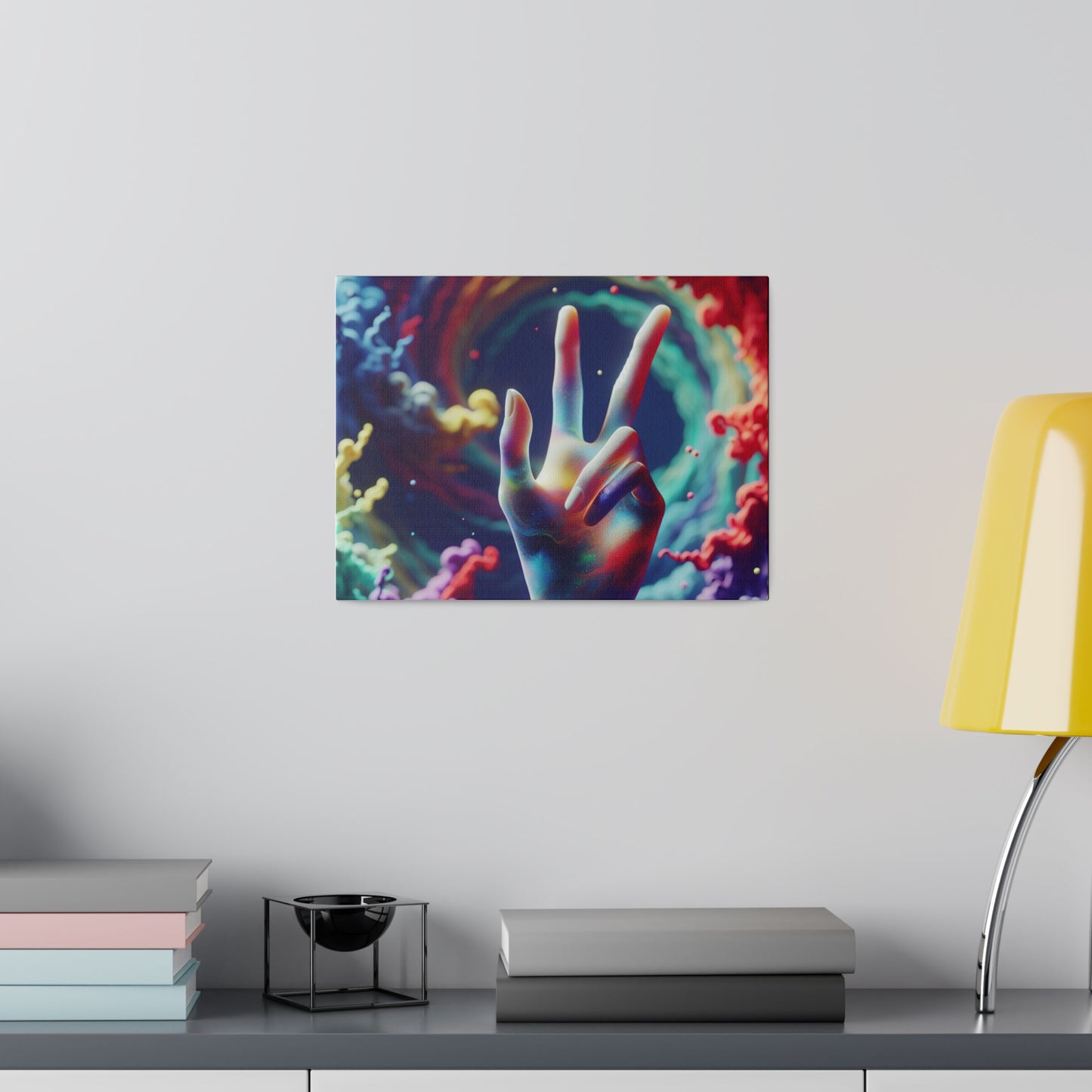 Sending Peace and Matte Canvas, Stretched, 0.75"