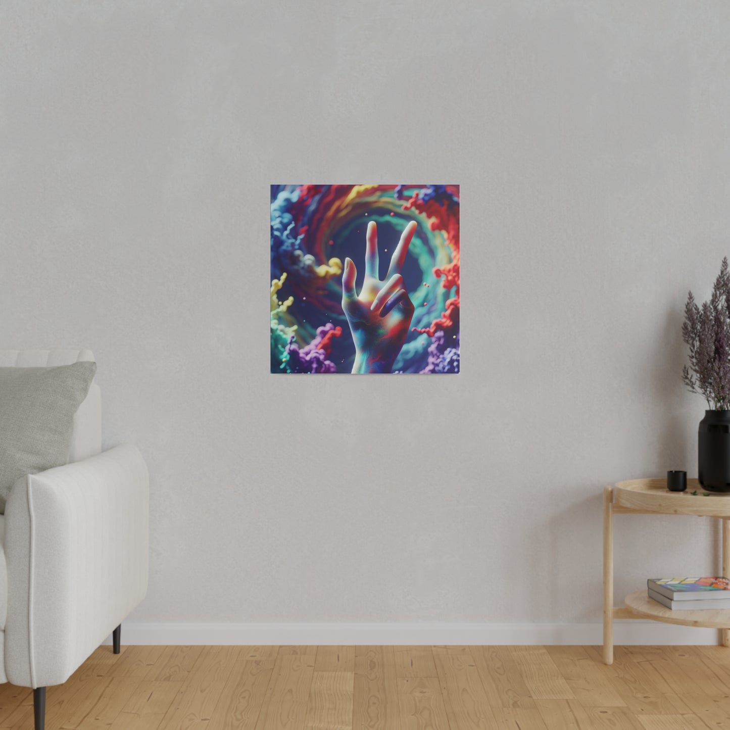 Sending Peace and Matte Canvas, Stretched, 0.75"