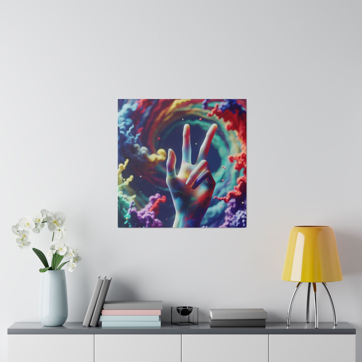 Sending Peace and Matte Canvas, Stretched, 0.75"