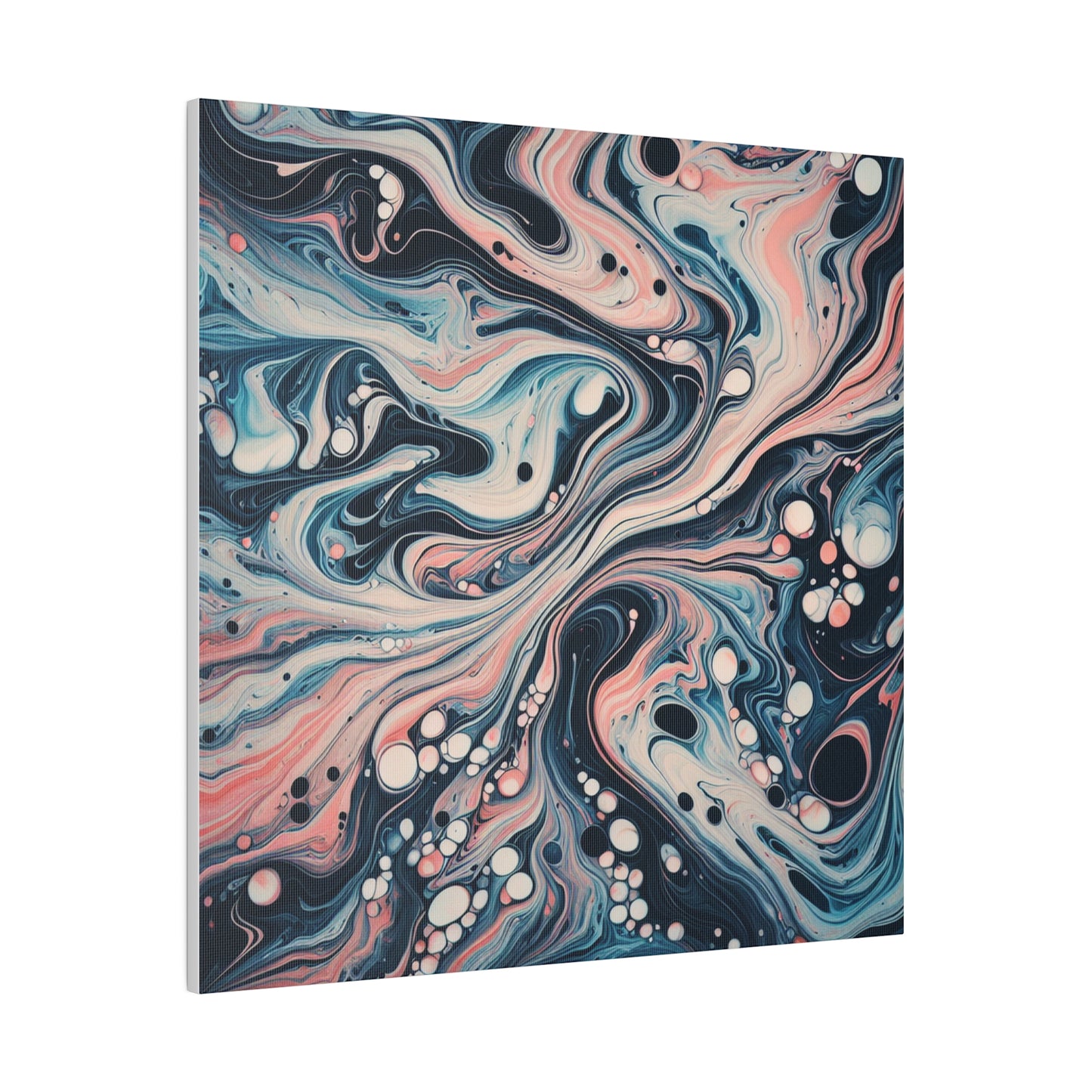 Water Marbling Matte Canvas, Stretched, 0.75"