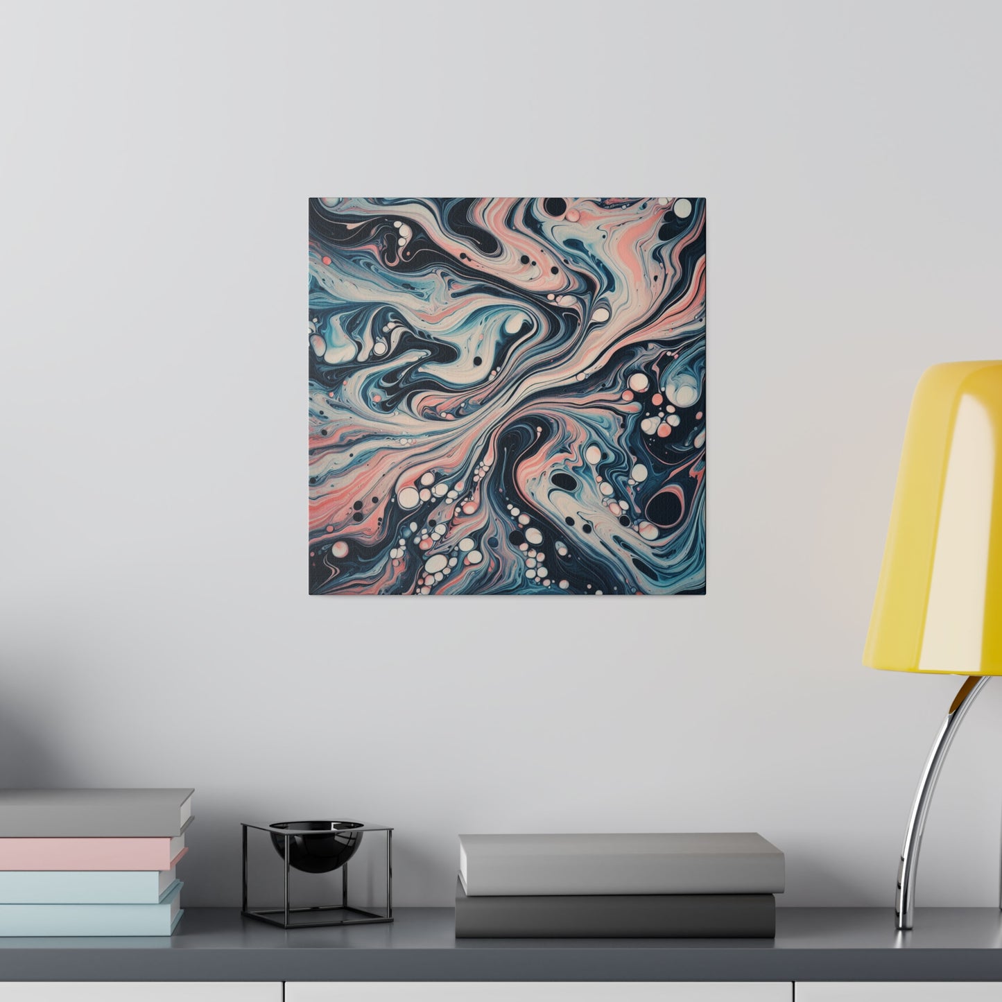 Water Marbling Matte Canvas, Stretched, 0.75"