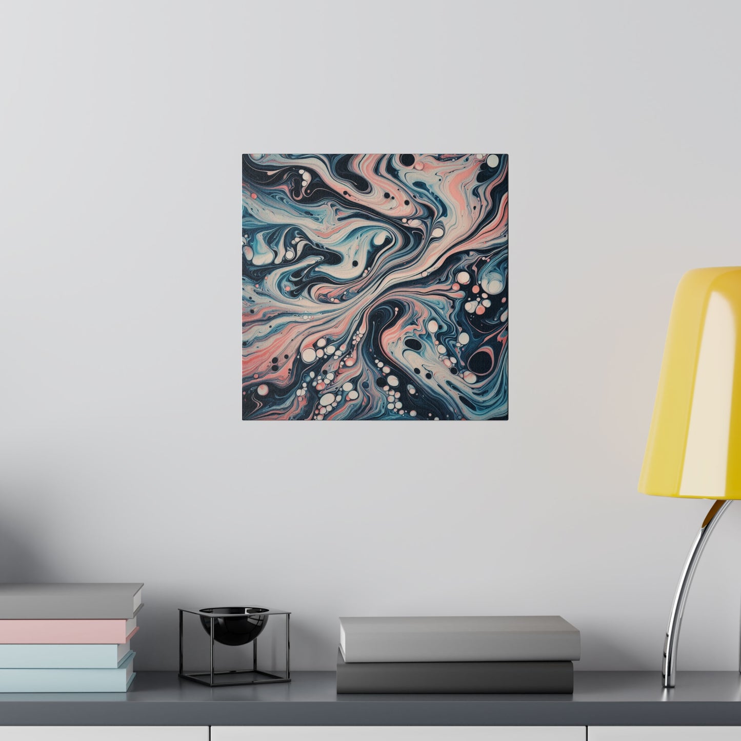 Water Marbling Matte Canvas, Stretched, 0.75"