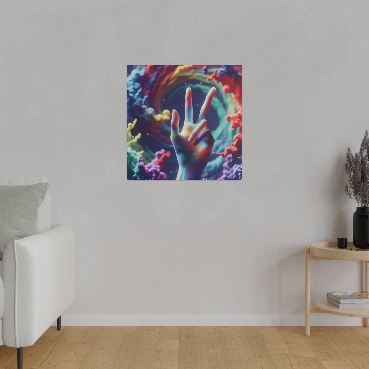 Sending Peace and Matte Canvas, Stretched, 0.75"