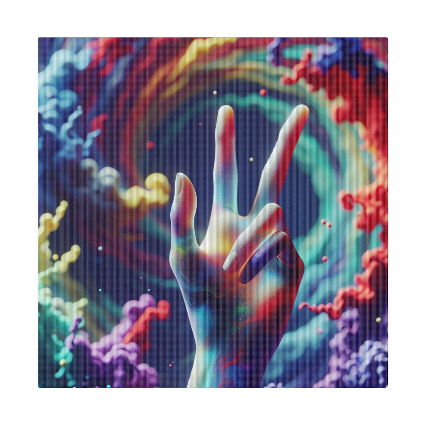 Sending Peace and Matte Canvas, Stretched, 0.75"