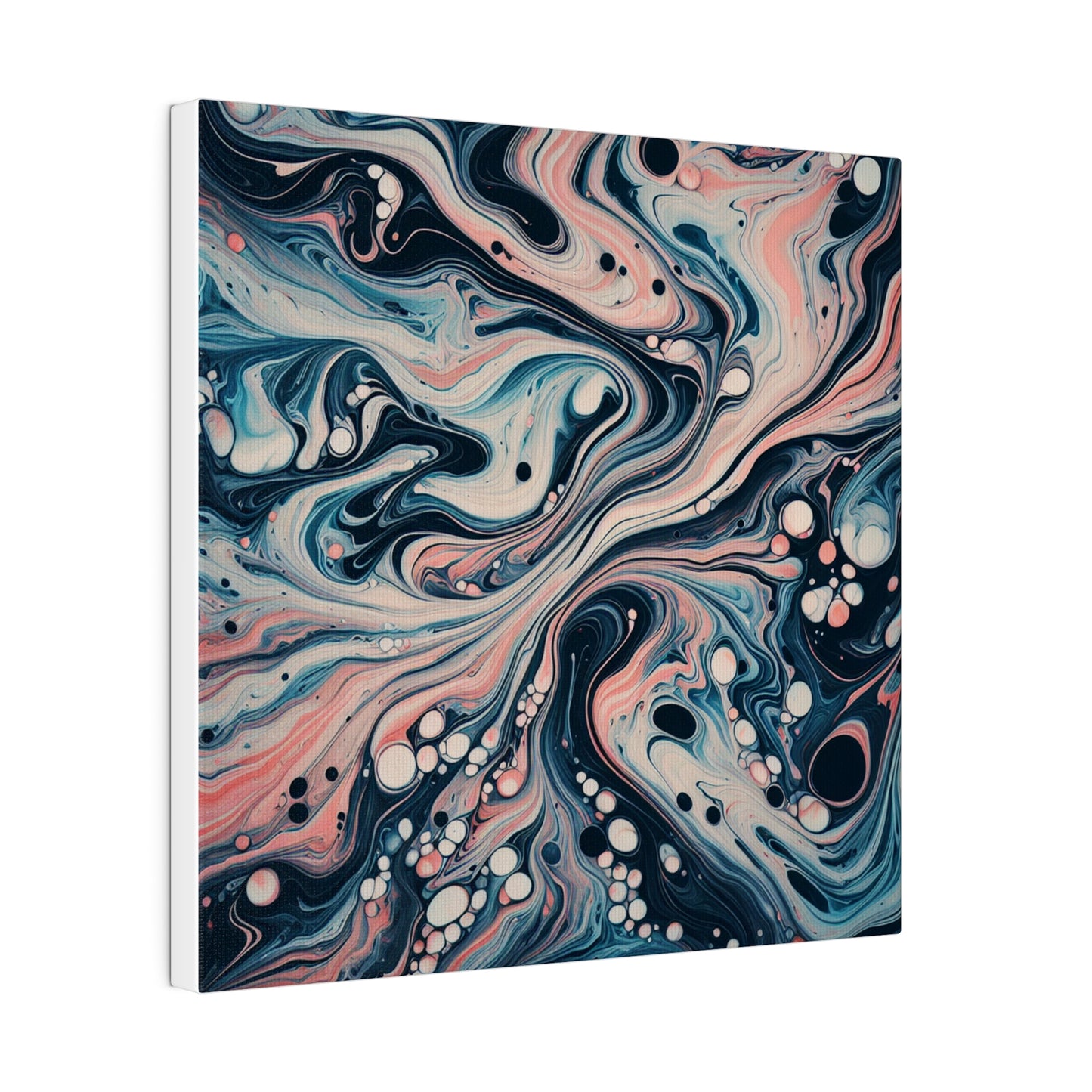 Water Marbling Matte Canvas, Stretched, 0.75"