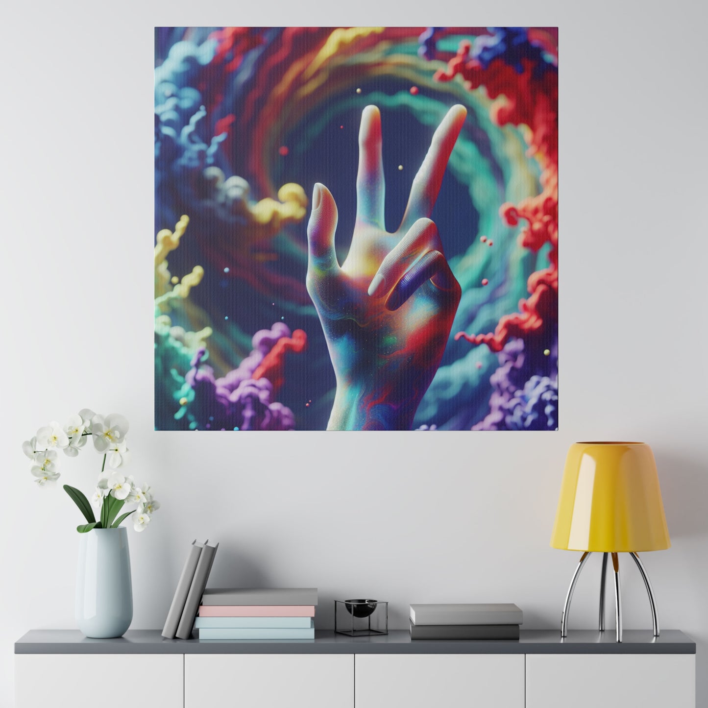 Sending Peace and Matte Canvas, Stretched, 0.75"