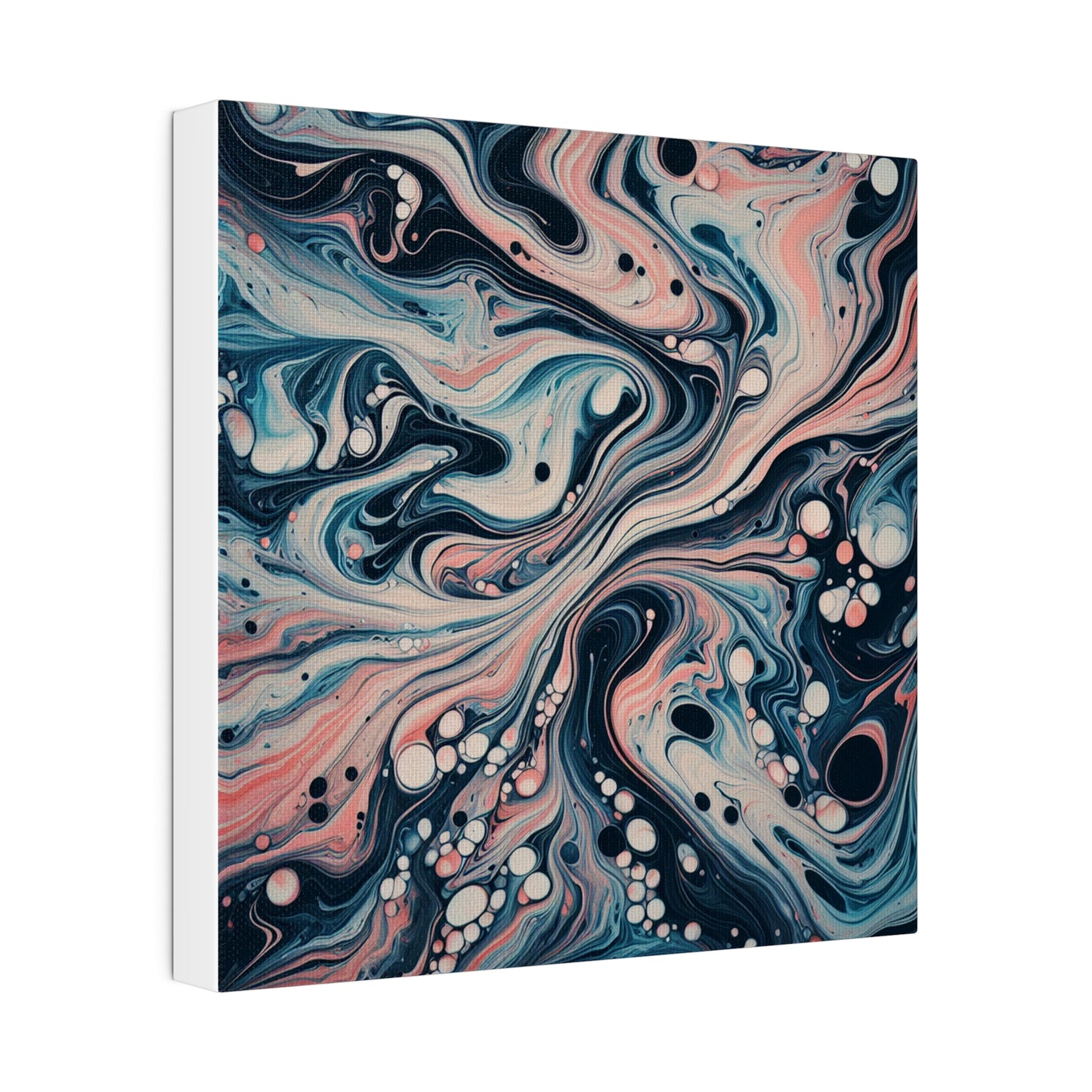 Water Marbling Matte Canvas, Stretched, 0.75"