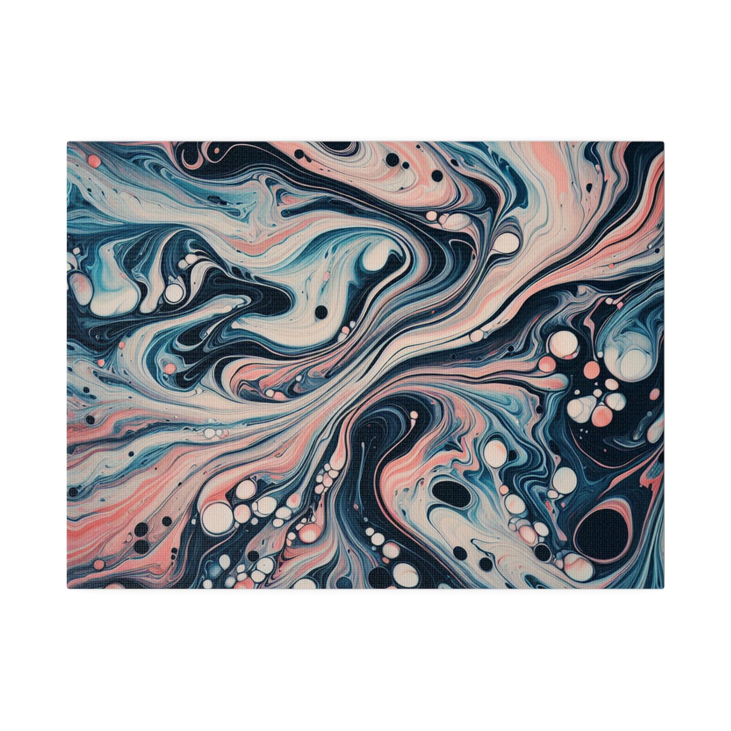 Water Marbling Matte Canvas, Stretched, 0.75"