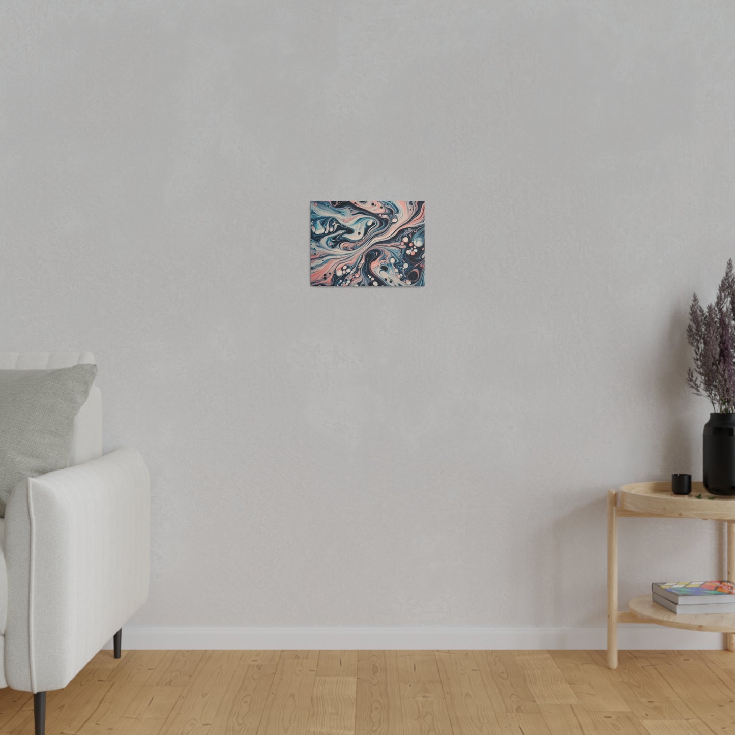 Water Marbling Matte Canvas, Stretched, 0.75"