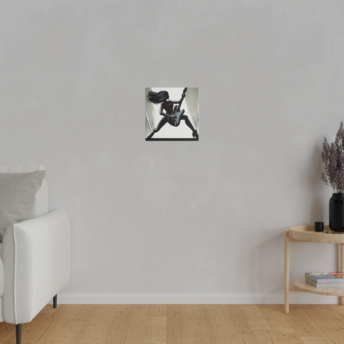 Rocker Girl Matte Canvas, Stretched, 0.75"