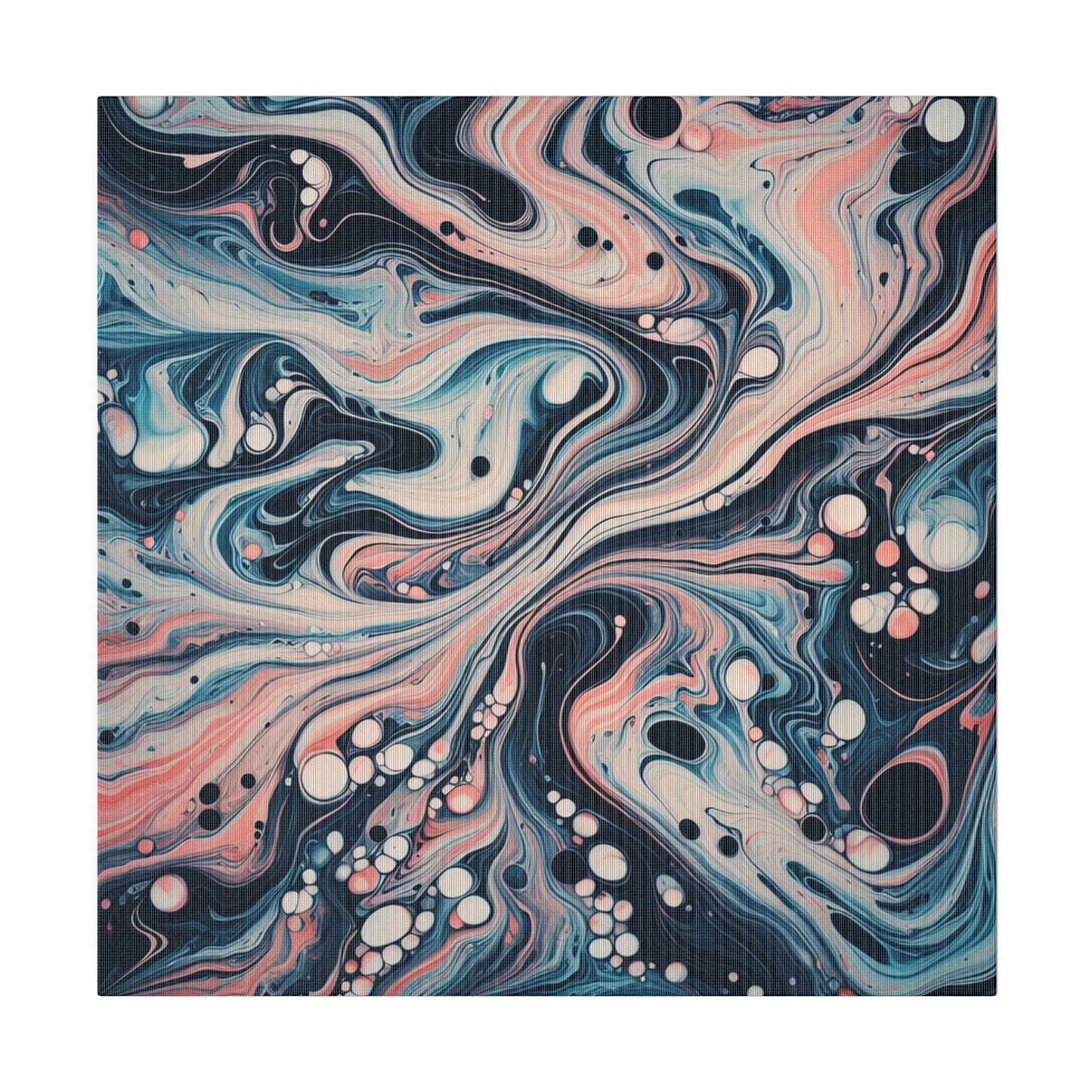 Water Marbling Matte Canvas, Stretched, 0.75"