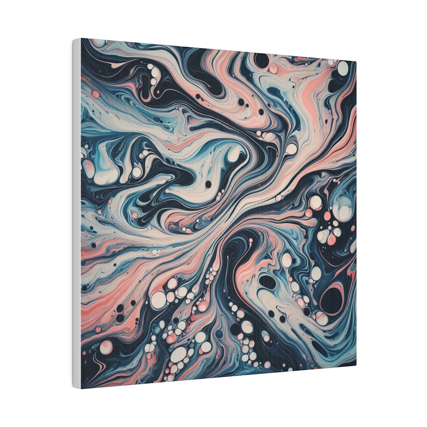 Water Marbling Matte Canvas, Stretched, 0.75"