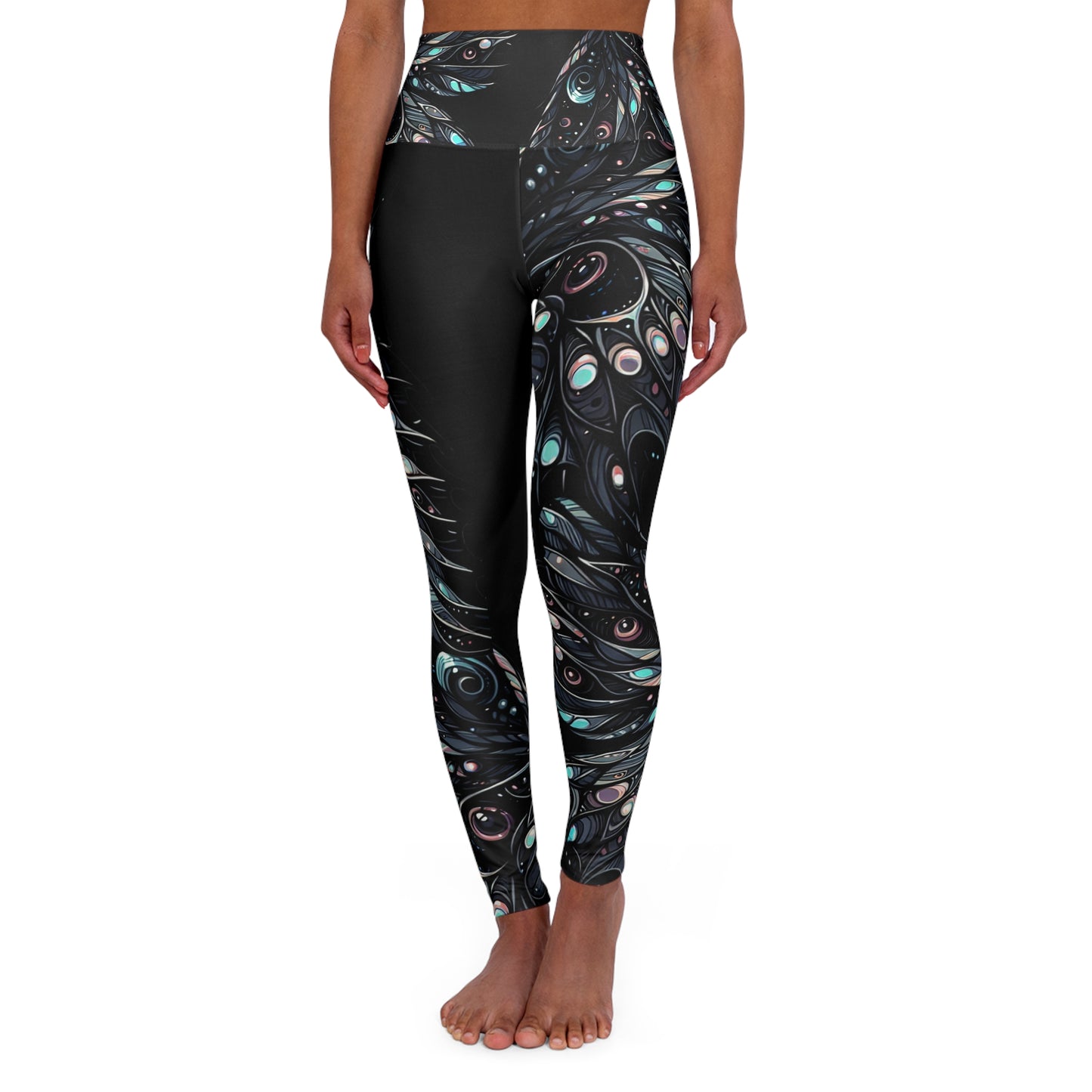 High Waisted Yoga Leggings (AOP)