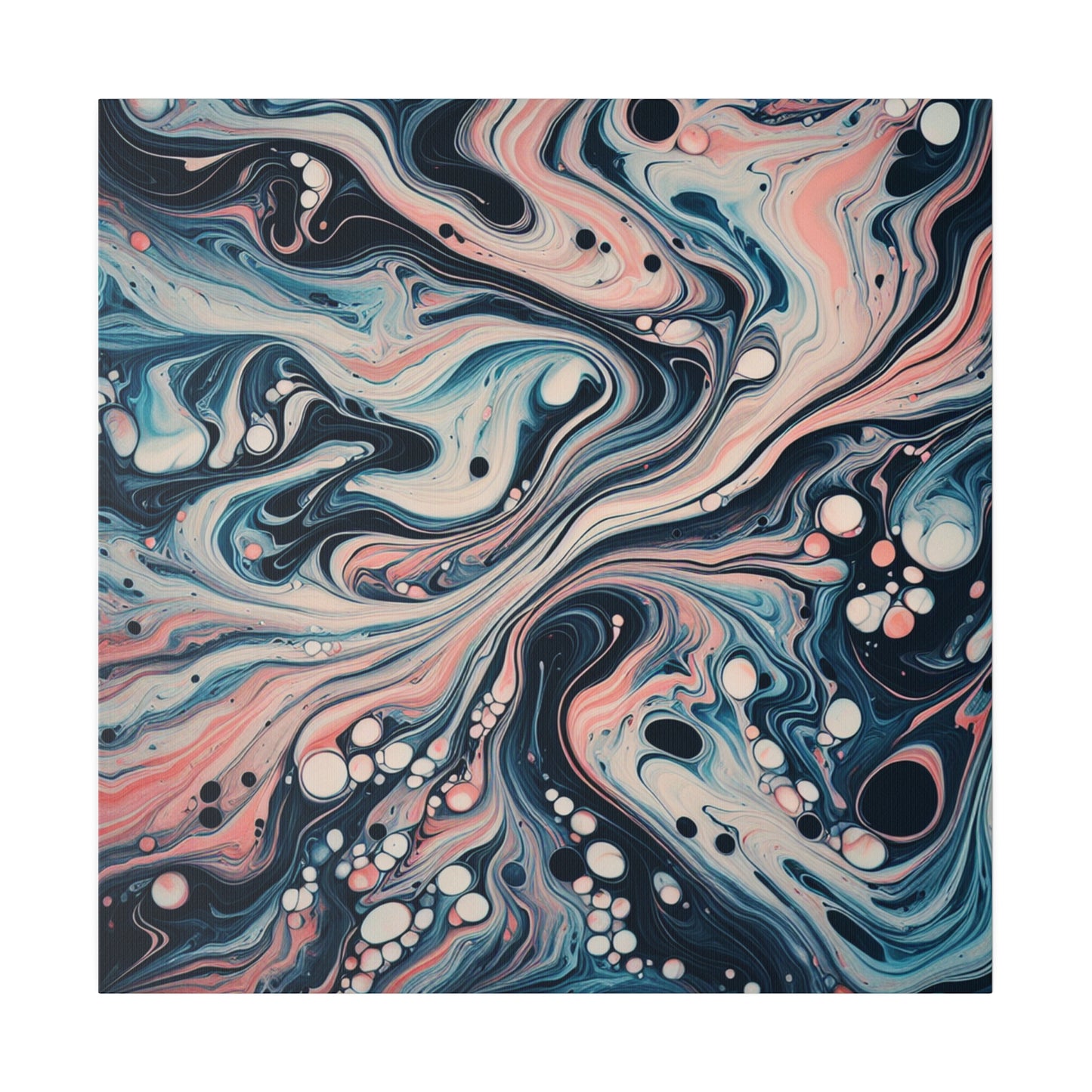 Water Marbling Matte Canvas, Stretched, 0.75"