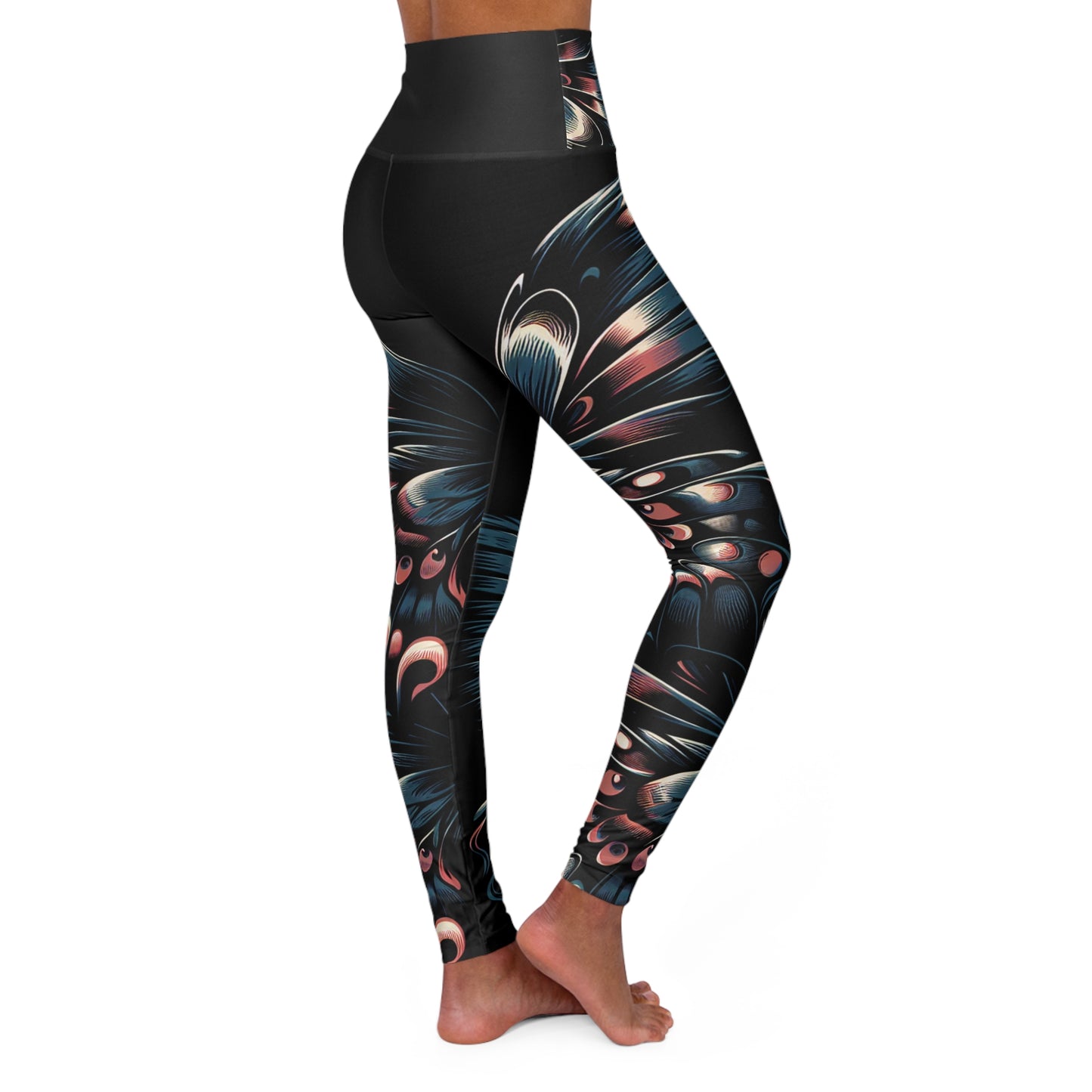 High Waisted Yoga Leggings (AOP)