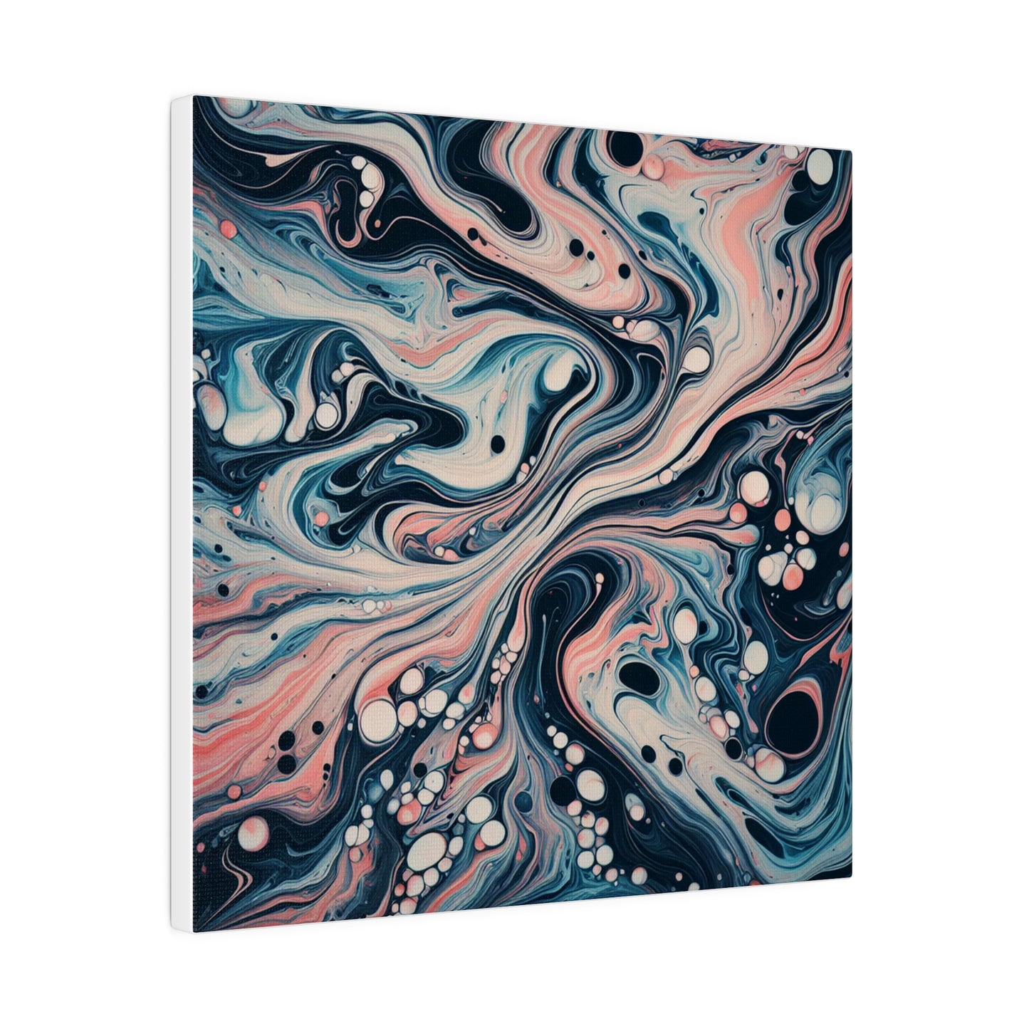 Water Marbling Matte Canvas, Stretched, 0.75"