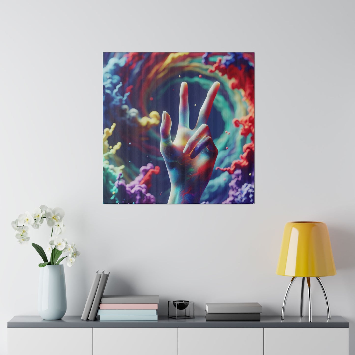 Sending Peace and Matte Canvas, Stretched, 0.75"