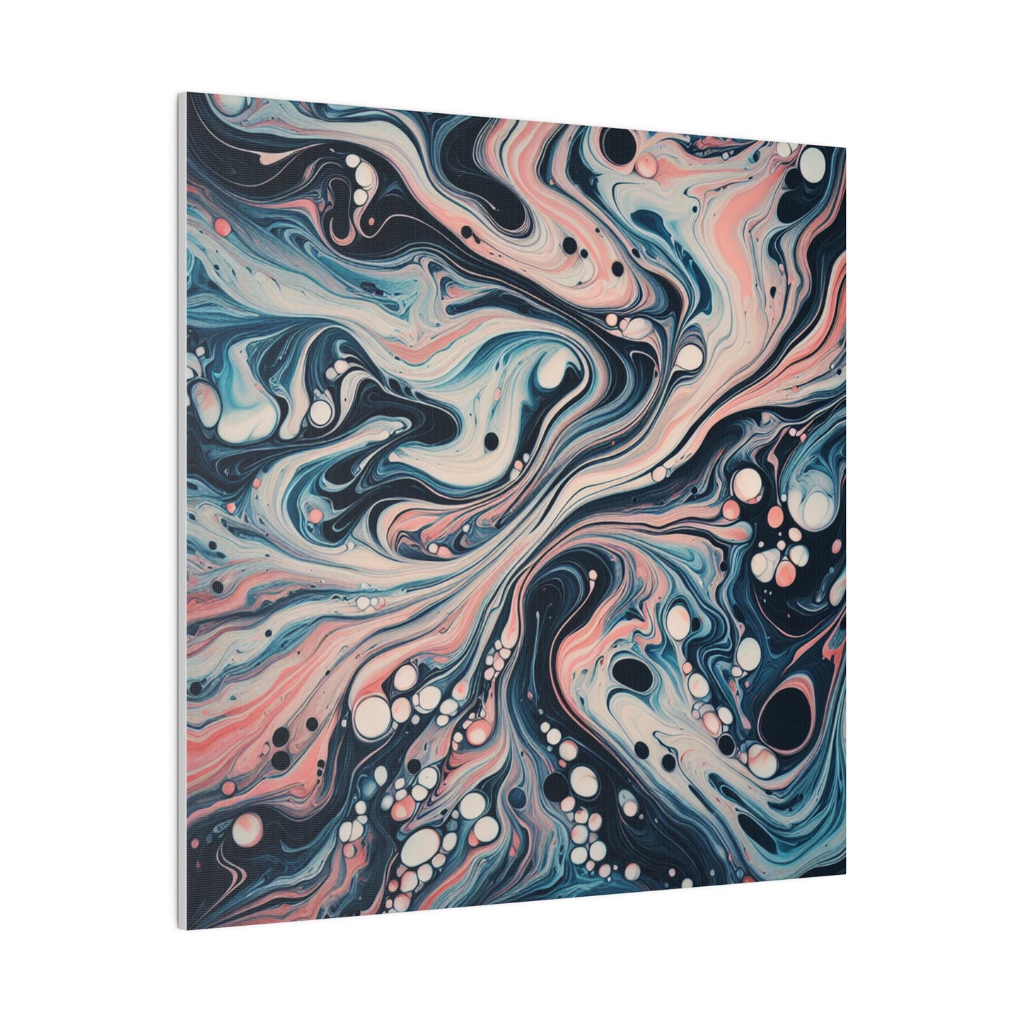 Water Marbling Matte Canvas, Stretched, 0.75"