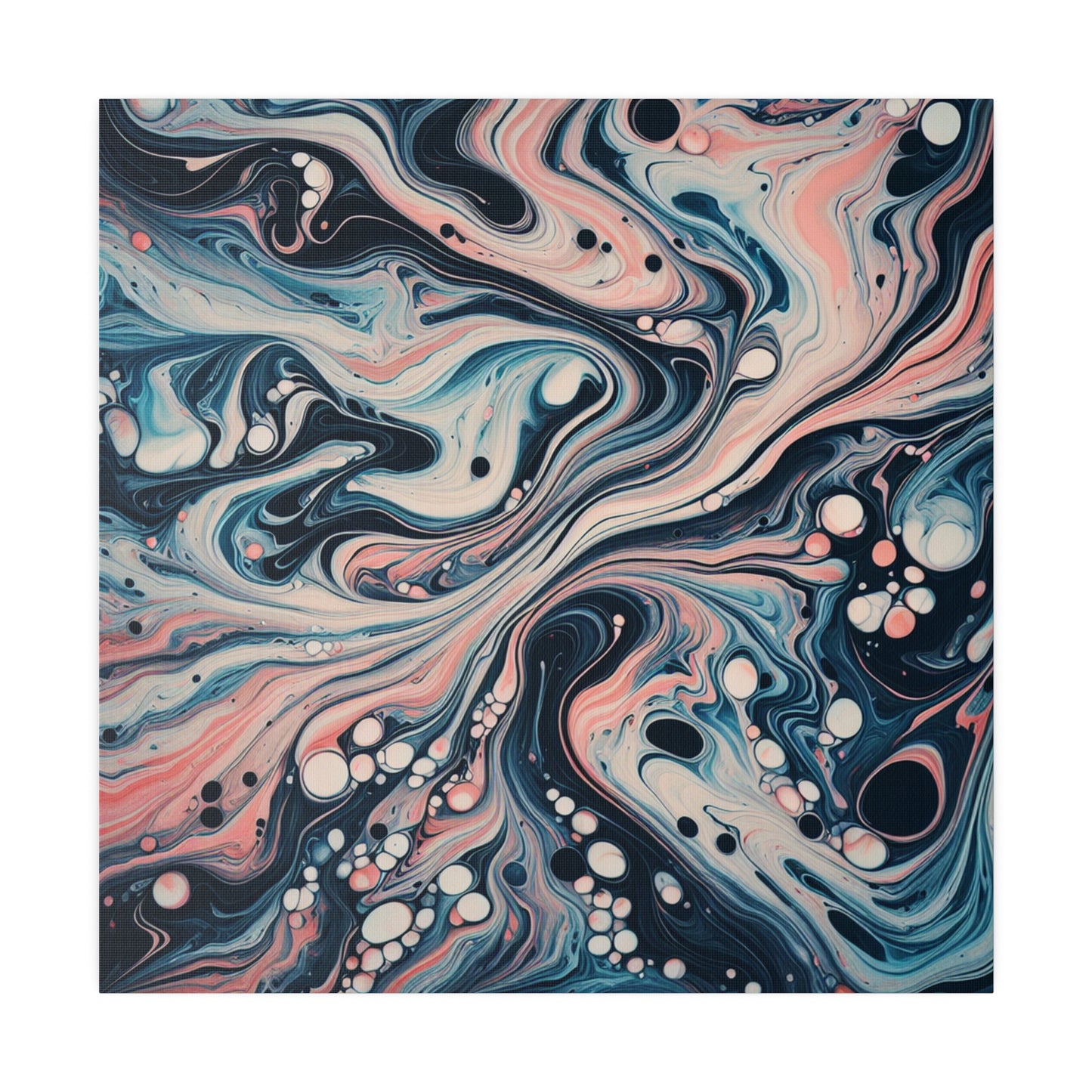 Water Marbling Matte Canvas, Stretched, 0.75"