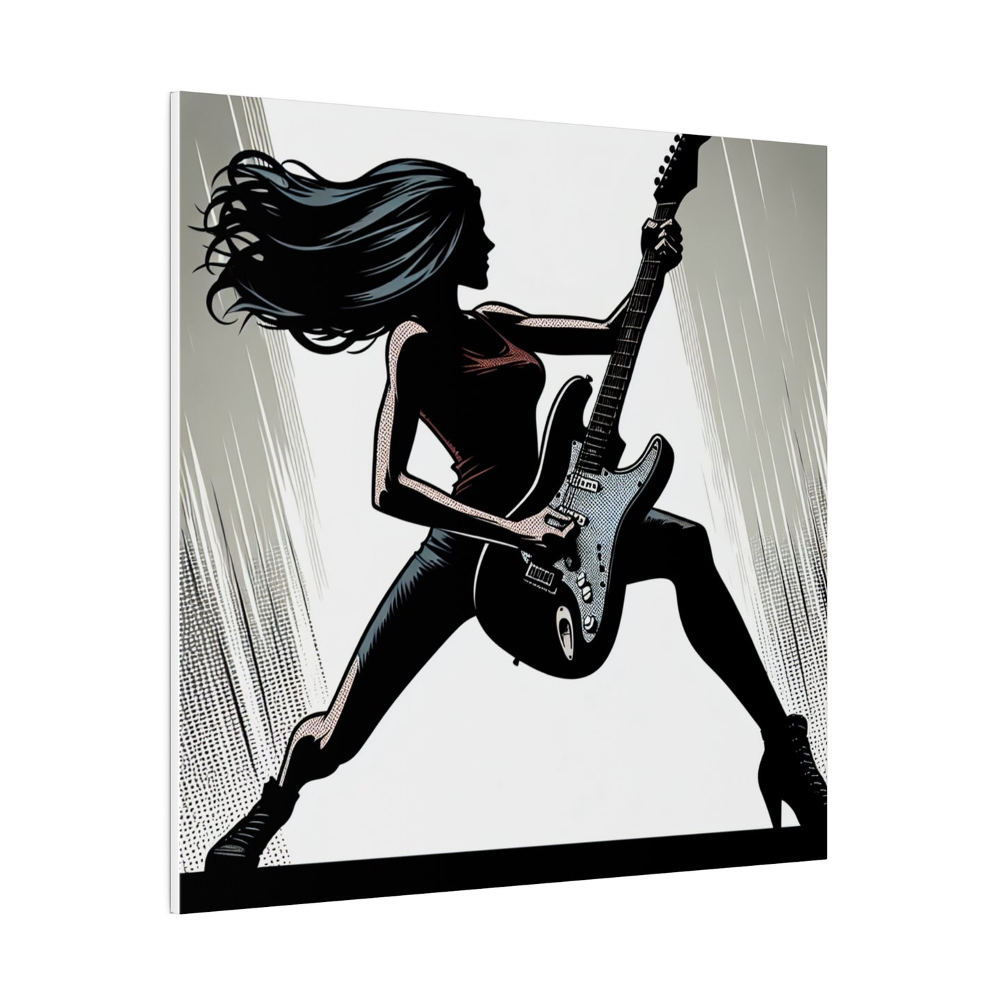 Rocker Girl Matte Canvas, Stretched, 0.75"