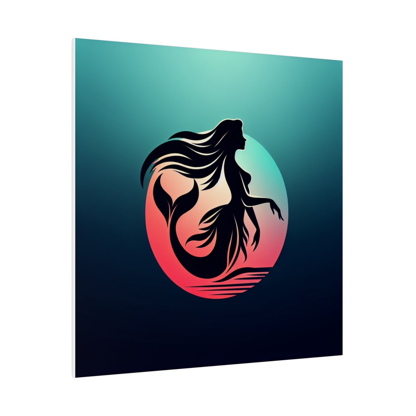 Mermaid in Sunset Matte Canvas, Stretched, 0.75"