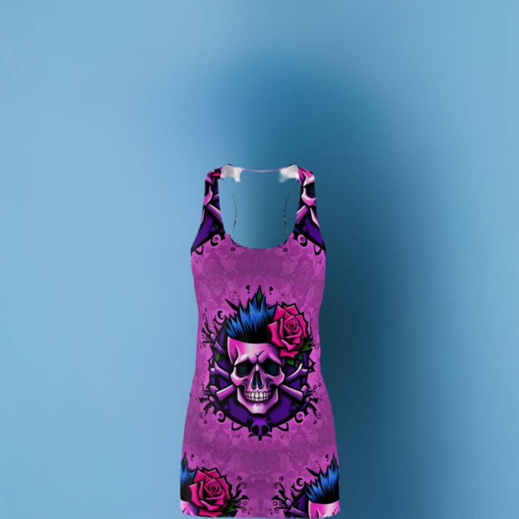 Women's Cut & Sew Racerback Dress (AOP)
