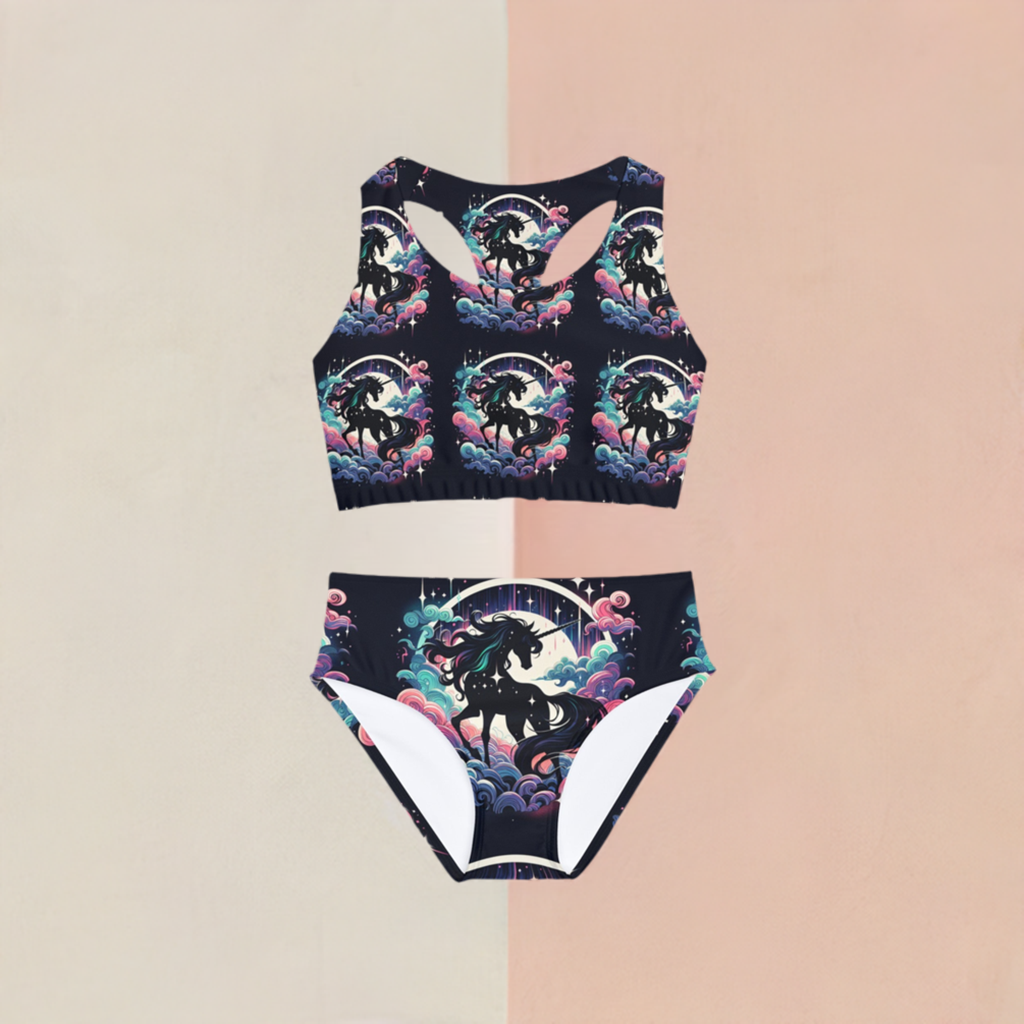 Girls Two Piece Swimsuit (AOP)