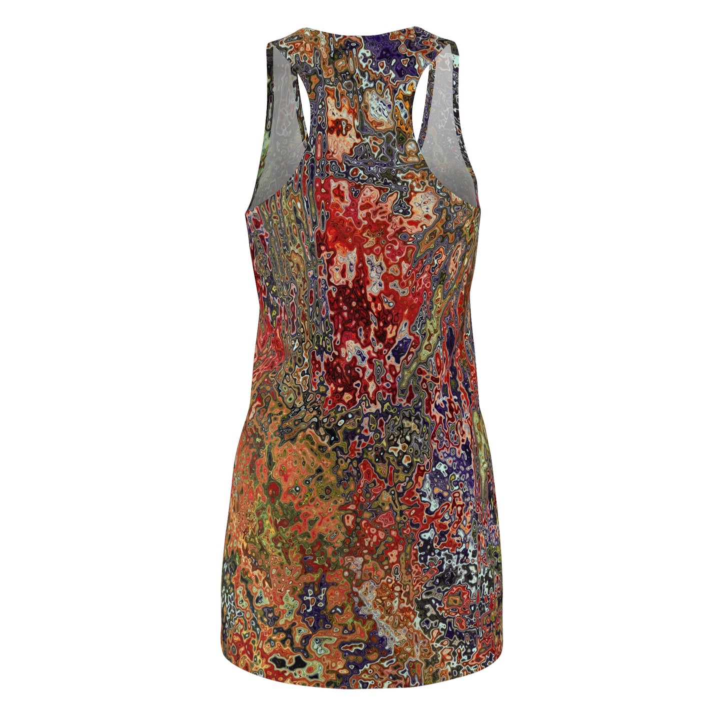 Abstract print Women's Cut & Sew Racerback Dress (AOP)