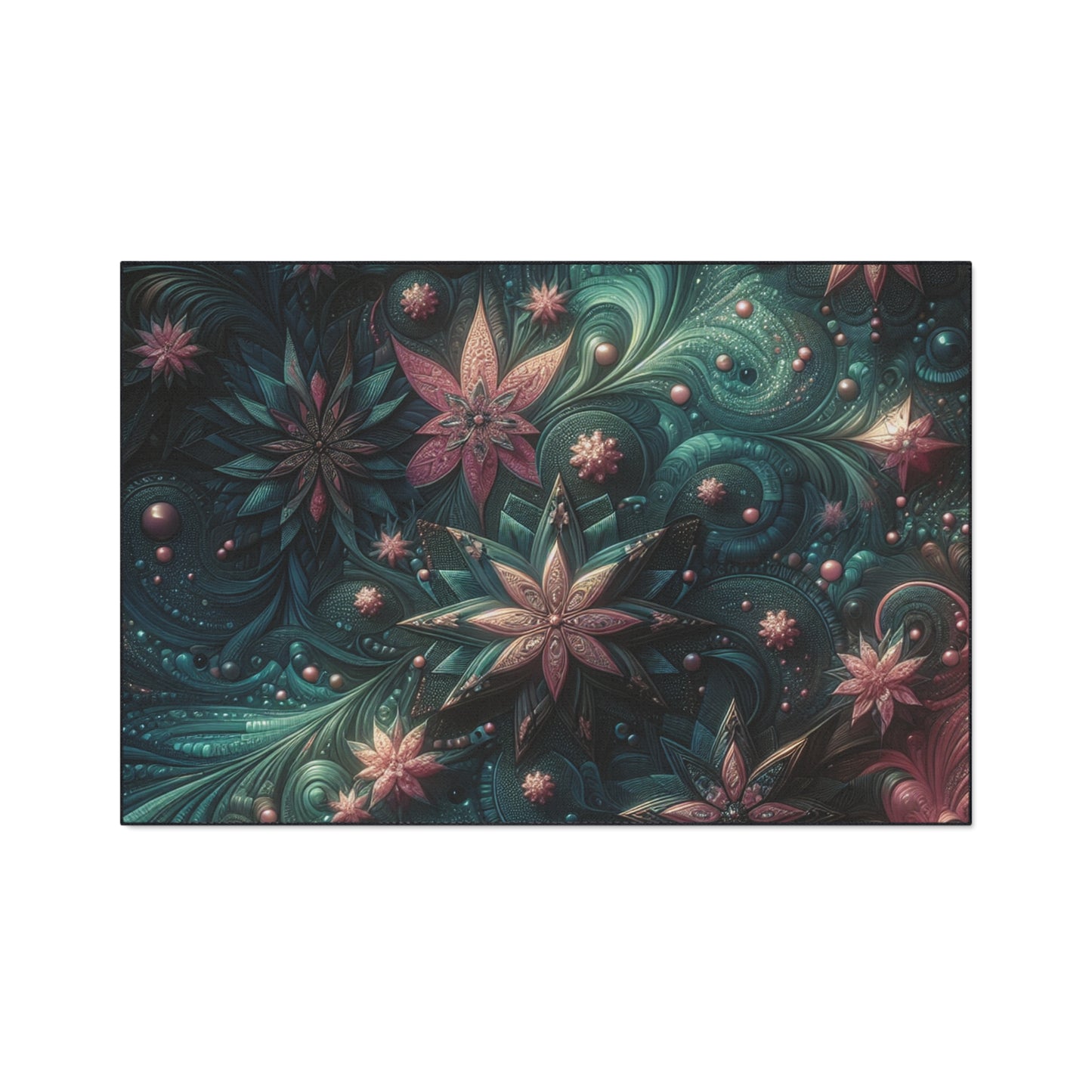 Metallic stars on floor Heavy Duty Floor Mat