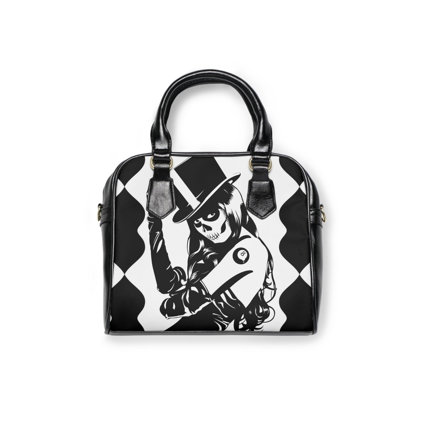 Top hat skeleton Shoulder Handbag