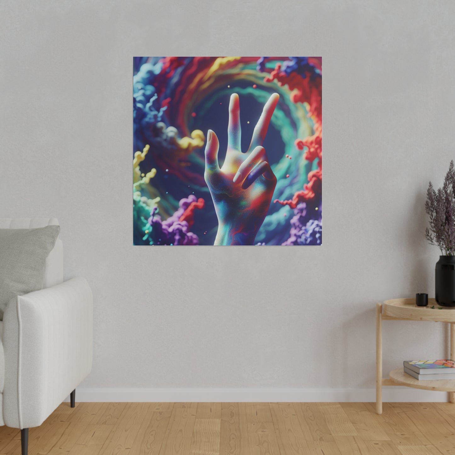 Sending Peace and Matte Canvas, Stretched, 0.75"