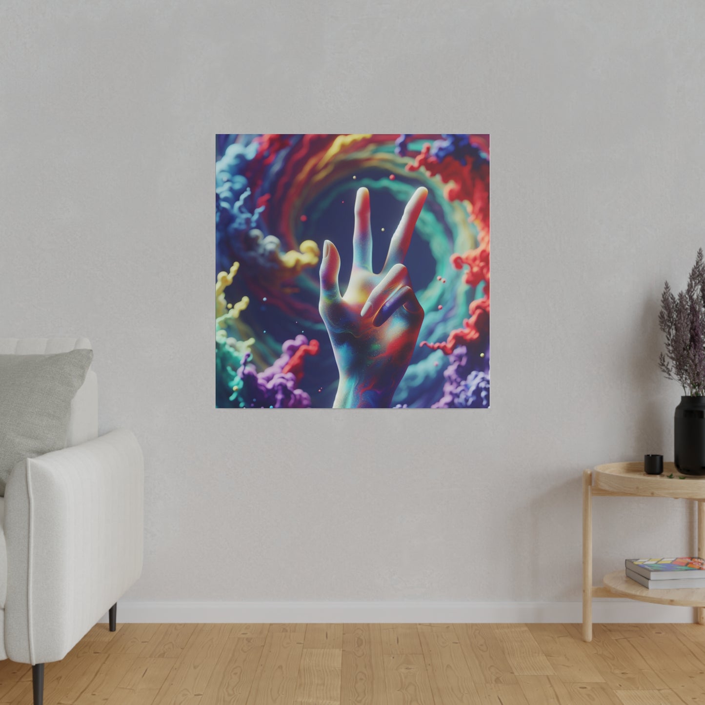 Sending Peace and Matte Canvas, Stretched, 0.75"
