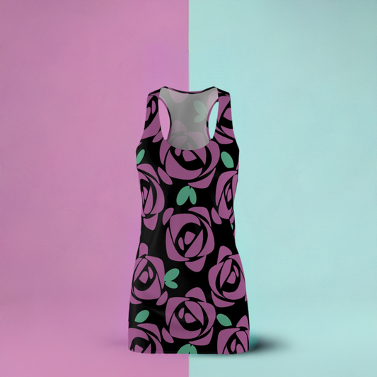 Women's Cut & Sew Racerback Dress (AOP)