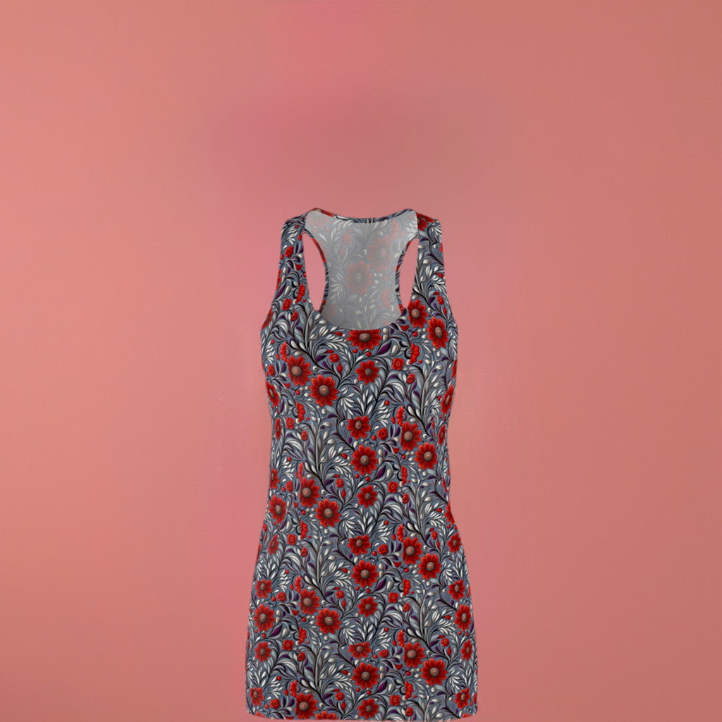 Women's Cut & Sew Racerback Dress (AOP)